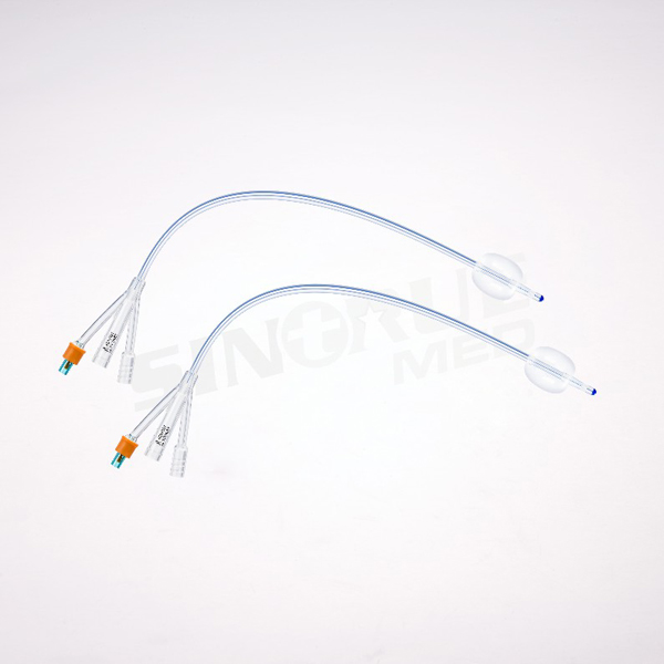 3-way All silicone Foley Catheter
