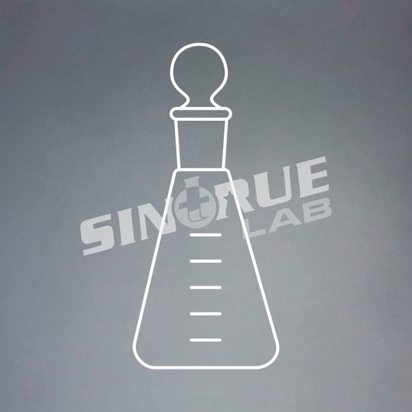 Lab Glassware Conical Flask with Ground-in Glass Stopper