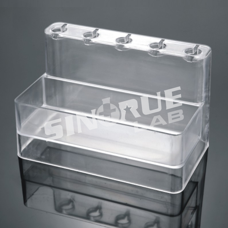 Transparent PP 5 Holes Pipette Stand